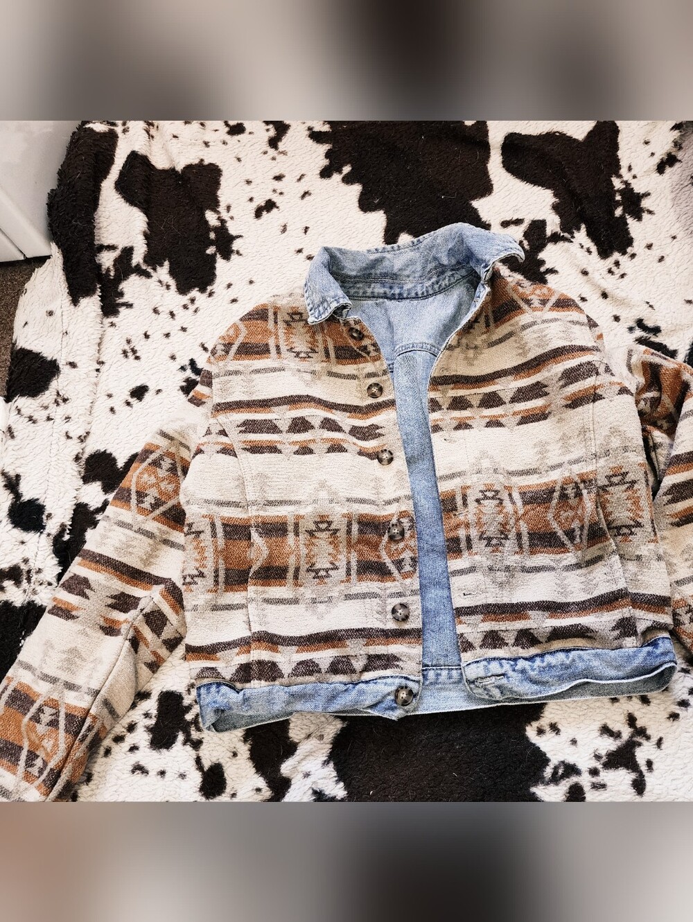"IDYLLWIND" WOMEN'S REVERSIBLE TRUCKER JACKET - BLUE - Picture 5 of 6
